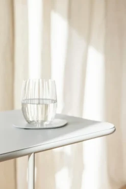 Clearance Metallbude Beistelltisch Denya Weiß