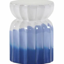 Hot Gutmann Factory Beistelltisch Keramos Weiß / Blau