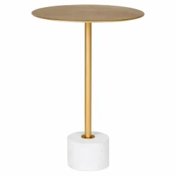 Hot Beistelltisch Lecco Messing