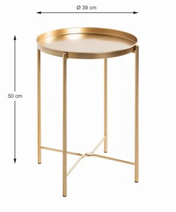 New Haku Beistelltisch Meike Gold