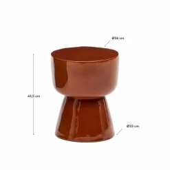 Kave Home Beistelltisch Mesquida Braun