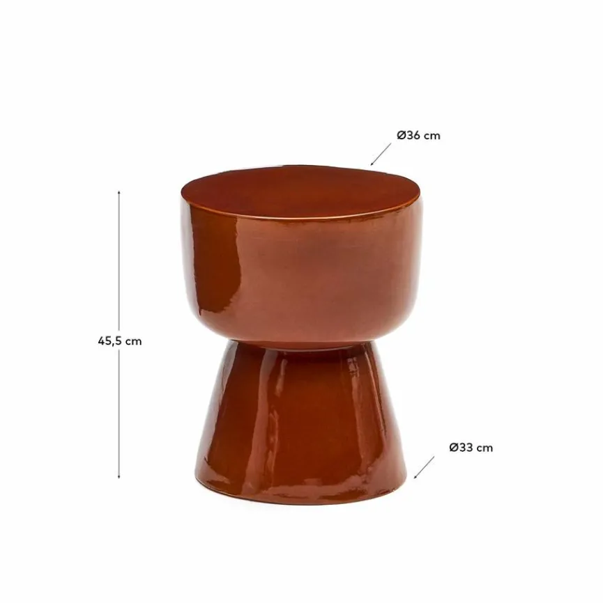 Kave Home Beistelltisch Mesquida Braun