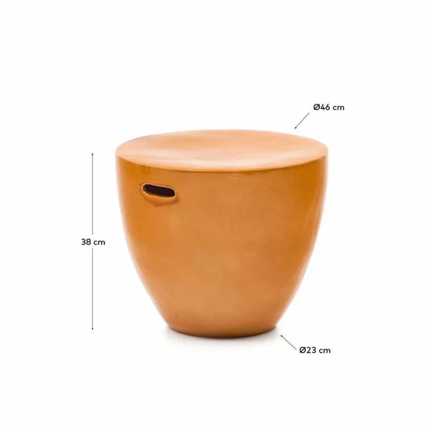 Kave Home Beistelltisch Mesquida Senf