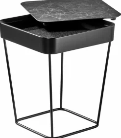 Online Bacher Beistelltisch Prego Schwarz / Silber