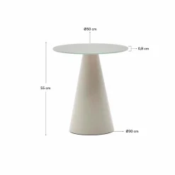 Kave Home Beistelltisch Wilshire Ø 50 cm