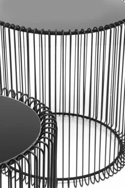 KARE DESIGN Beistelltisch Wire Black 79578 2er Set