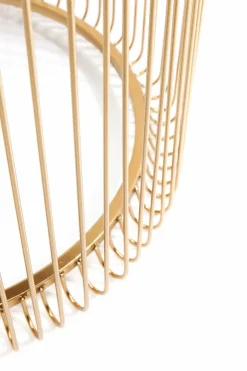 Best KARE DESIGN Beistelltisch Wire Messing 83457 2er Set Gold