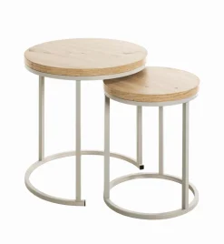 Hot Haku Beistelltisch-Set Levi Eiche