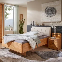 Online CASEDO Bett Burgos 100 x 200 cm Eiche