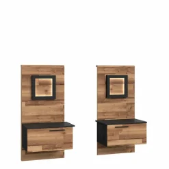 New FORTE Bett Fayola 180 x 200 cm Schwarz