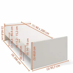 Kinder Paidi Bett Fiona 90 x 200 cm