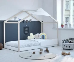 Sale Bett Gaia 90 x 200 cm Weiß