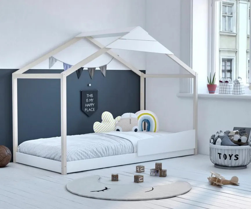 Sale Bett Gaia 90 x 200 cm Weiß