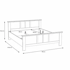 FORTE Bett Iloppa SZ 180 x 200 cm