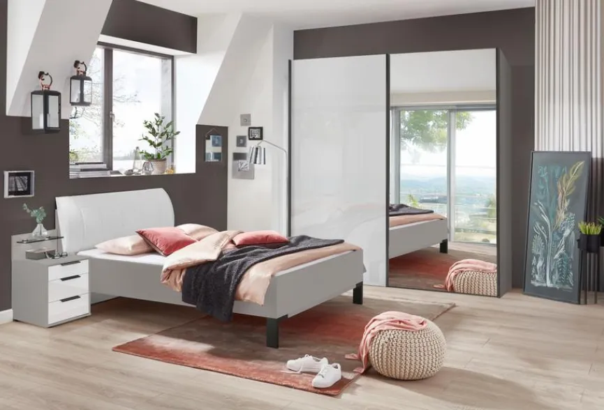 Clearance Wiemann Bett Merida 90 x 200 cm Kieselgrau