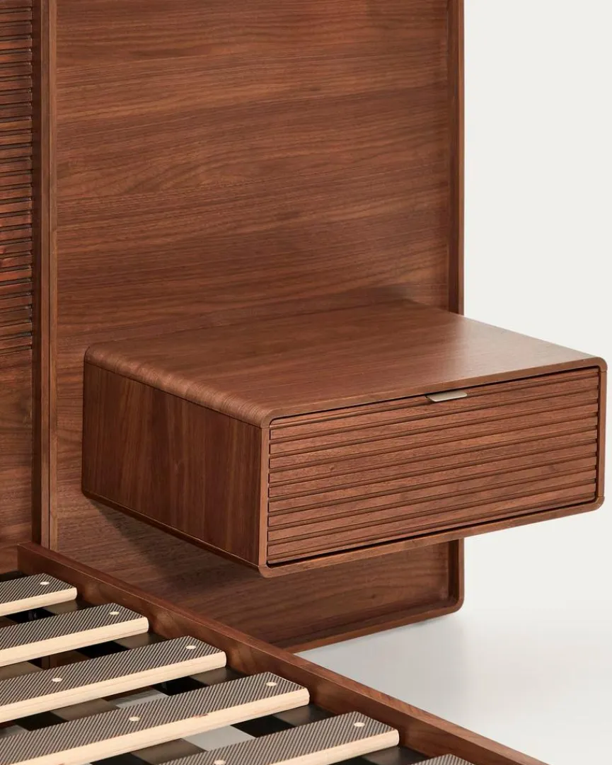 Kave Home Bett mit Nachttischen Norlen 160 x 200 cm