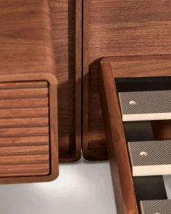 Kave Home Bett mit Nachttischen Norlen 160 x 200 cm