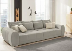 Clearance Bigsofa Moldau Mittelgrau