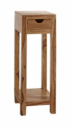 Outlet WOLFMÖBEL Blumensäule Yoga Sheesham