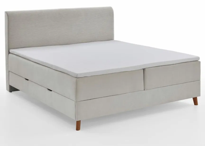 meise.möbel Boxspringbett Memphis 180 x 200 cm Beige