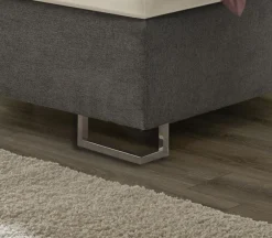 Discount hapo Boxspringbett Bahia 180 x 200 cm Dunkelgrau