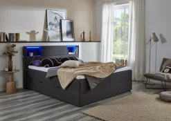 Sale meise.möbel Boxspringbett Caja 180 x 200 cm Anthrazit