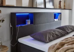 Sale meise.möbel Boxspringbett Caja 180 x 200 cm Anthrazit