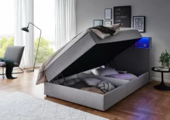 meise.möbel Boxspringbett Caja 140 x 200 cm Hellgrau