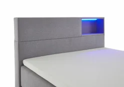 meise.möbel Boxspringbett Caja 140 x 200 cm Hellgrau
