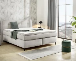 Outlet Boxspringbett Capello 180 x 200 cm Grau