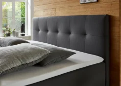 Best meise.möbel Boxspringbett Catania 140 x 200 cm Anthrazit