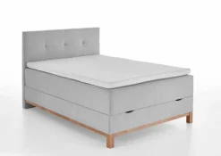 Outlet meise.möbel Boxspringbett Catania 120 x 200 cm Grau