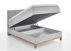 Outlet meise.möbel Boxspringbett Catania 120 x 200 cm Grau