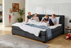 Online Boxspringbett Family 240 x 200 cm Schwarz