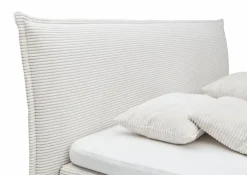 Outlet hapo Boxspringbett Helsinki 180 x 200 cm Cremeweiß