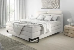 New Boxspringbett Kano 180x200 cm Hellgrau