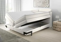 New Boxspringbett Kano 180x200 cm Hellgrau
