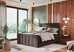 Clearance Boxspringbett Vertical 180 x 200 cm Schwarz