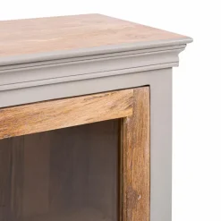 Discount Buffetaufsatz Toulon Grau / Weiß