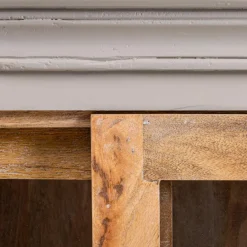 Discount Buffetaufsatz Toulon Grau / Weiß