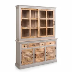 New Buffetunterteil Toulon Grau / Weiß