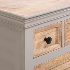 New Buffetunterteil Toulon Grau / Weiß