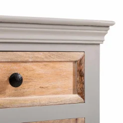 New Buffetunterteil Toulon Grau / Weiß