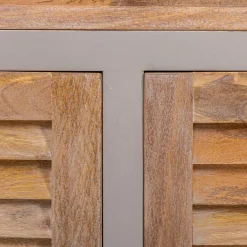 New Buffetunterteil Toulon Grau / Weiß