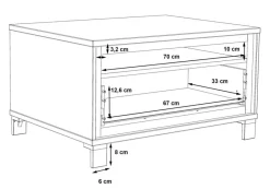 FORTE Couchtisch Farida