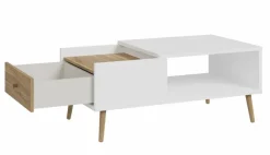 FORTE Couchtisch Harllson Weiß / Eiche