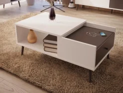 Hot FORTE Couchtisch Harllson Weiß / Grau