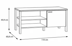 Best FORTE Couchtisch Saitama Hellgrau