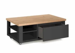 New set one by Musterring Couchtisch York Graphit / Eiche