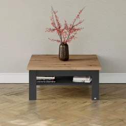 Clearance set one by Musterring Couchtisch York Graphit / Eiche